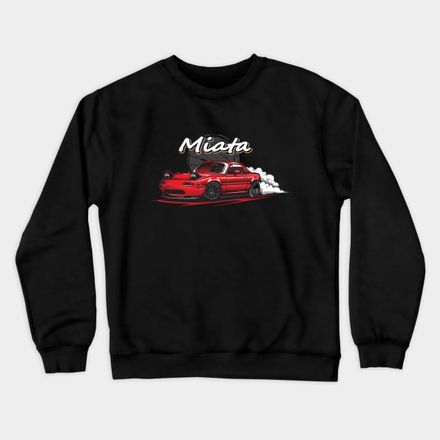 Mazda MX5 Miata Crewneck Sweatshirt by JDMAPEX
